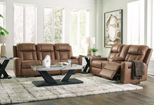 Load image into Gallery viewer, Mackmenville Reclining Sofa and Reclining Loveseat with Console
