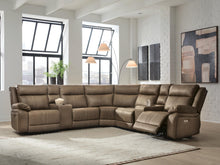 Load image into Gallery viewer, Max-Momentum 7-Piece Power Reclining Sectional with Audio Consoles
