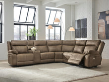 Load image into Gallery viewer, Max-Momentum 6-Piece Power Reclining Sectional with Audio Console
