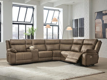 Load image into Gallery viewer, Max-Momentum 6-Piece Power Reclining Sectional with Audio Console
