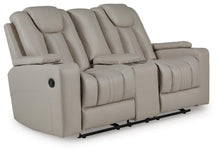 Load image into Gallery viewer, Elevate Edges Glider REC Loveseat w/Console
