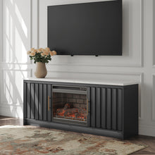 Load image into Gallery viewer, Cadmori 63" TV Stand with Electric Fireplace
