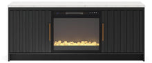 Load image into Gallery viewer, Cadmori 63" TV Stand with Electric Fireplace
