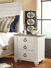 Load image into Gallery viewer, Willowton Two Drawer Night Stand
