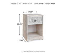 Load image into Gallery viewer, Paxberry One Drawer Night Stand
