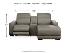 Load image into Gallery viewer, Correze 3-Piece Power Reclining Sectional with Chaise
