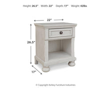 Load image into Gallery viewer, Robbinsdale One Drawer Night Stand

