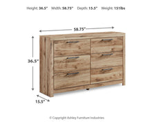 Load image into Gallery viewer, Hyanna Six Drawer Dresser
