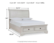 Load image into Gallery viewer, Robbinsdale Full Sleigh Storage Bed
