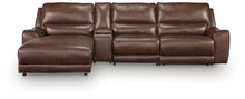 Load image into Gallery viewer, DeepWakes 4-Piece Reclining Sectional with Chaise and Storage Console
