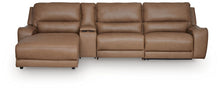 Load image into Gallery viewer, DeepWakes 4-Piece Reclining Sectional with Chaise and Storage Console
