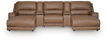 Load image into Gallery viewer, DeepWakes 5-Piece Reclining Sectional with Double Chaise and Storage Consoles
