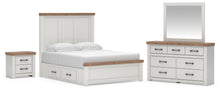 Load image into Gallery viewer, Savonport Queen Panel Bed with Storage. Dresser, Mirror and Nightstand
