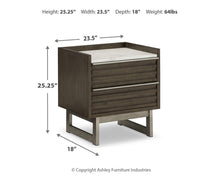 Load image into Gallery viewer, Arkenton Two Drawer Night Stand
