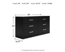 Load image into Gallery viewer, Finch Six Drawer Dresser
