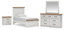 Load image into Gallery viewer, Savonport Twin Panel Bed. Dresser, Mirror and Nightstand

