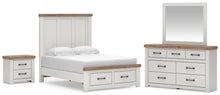 Load image into Gallery viewer, Savonport Full Panel Storage Bed. Dresser, Mirror and Nightstand
