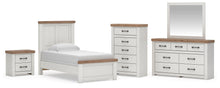 Load image into Gallery viewer, Savonport Twin Panel Bed, Dresser, Mirror, Chest and Nightstand
