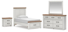 Load image into Gallery viewer, Savonport Twin Panel Storage Bed. Dresser, Mirror and Nightstand
