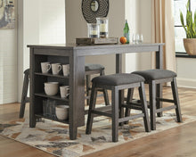 Load image into Gallery viewer, Caitbrook Counter Height Dining Table and 4 Barstools
