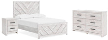 Load image into Gallery viewer, Cayboni Full Panel Bed with Mirrored Dresser
