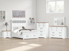 Load image into Gallery viewer, Ashbryn Queen Panel Storage Bed, Dresser, Mirror, Chest and Nightstand
