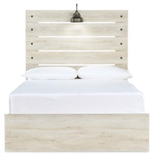 Load image into Gallery viewer, Cambeck Full Panel Bed with Mirrored Dresser and Nightstand
