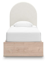 Load image into Gallery viewer, Arloster Twin Upholstered Panel Bed with Storage
