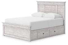 Load image into Gallery viewer, Makidern Queen Panel Storage Bed
