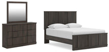 Load image into Gallery viewer, Jadiston Queen Panel Platform Bed, Dresser and Mirror
