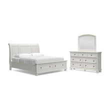 Load image into Gallery viewer, Robbinsdale California King Sleigh Bed with Storage with Mirrored Dresser

