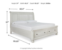 Load image into Gallery viewer, Robbinsdale Queen Sleigh Bed with Storage
