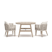 Load image into Gallery viewer, Ivory Vine Chairs w/CUSH/Table Set (3/CN)
