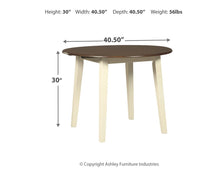 Load image into Gallery viewer, Woodanville Round DRM Drop Leaf Table
