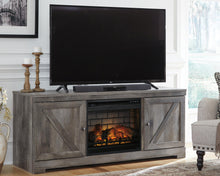 Load image into Gallery viewer, Wynnlow 63" TV Stand with Electric Fireplace
