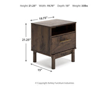 Load image into Gallery viewer, Calverson One Drawer Night Stand
