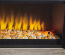 Load image into Gallery viewer, Naydell 92" TV Stand with Electric Fireplace
