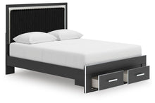 Load image into Gallery viewer, Zuraleus Queen Upholstered Panel Storage Bed
