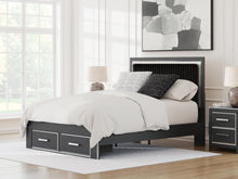 Load image into Gallery viewer, Zuraleus Queen Upholstered Panel Storage Bed
