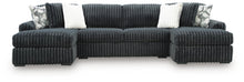 Load image into Gallery viewer, Midnight-Madness 3-Piece Double Chaise Sectional
