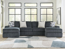 Load image into Gallery viewer, Midnight-Madness 3-Piece Double Chaise Sectional
