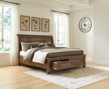Load image into Gallery viewer, Zackaryn King Sleigh Storage Bed
