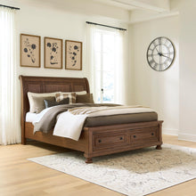 Load image into Gallery viewer, Zackaryn Queen Sleigh Storage Bed
