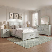 Load image into Gallery viewer, Robbinsdale California King Sleigh Bed with Storage with Mirrored Dresser
