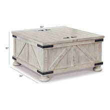 Load image into Gallery viewer, Carynhurst Cocktail Table with Storage
