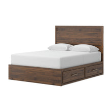 Load image into Gallery viewer, Janfyn Queen Panel Bed with 2 Sided Storage
