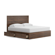 Load image into Gallery viewer, Janfyn King Panel Bed with 2 Sided Storage
