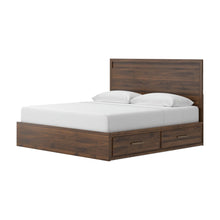 Load image into Gallery viewer, Janfyn King Panel Bed with 2 Sided Storage
