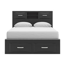 Load image into Gallery viewer, Stabotta Queen Bookcase Bed with Storage
