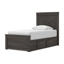 Load image into Gallery viewer, Vonitta Bay Twin Panel Bed with 2 Sided Storage
